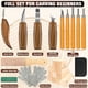 thumbnail image 2 of Kit de tallado en madera K KERNOWO, 23 piezas con 4 cuchillos de trinchar, 5 detalles, 2 of 8