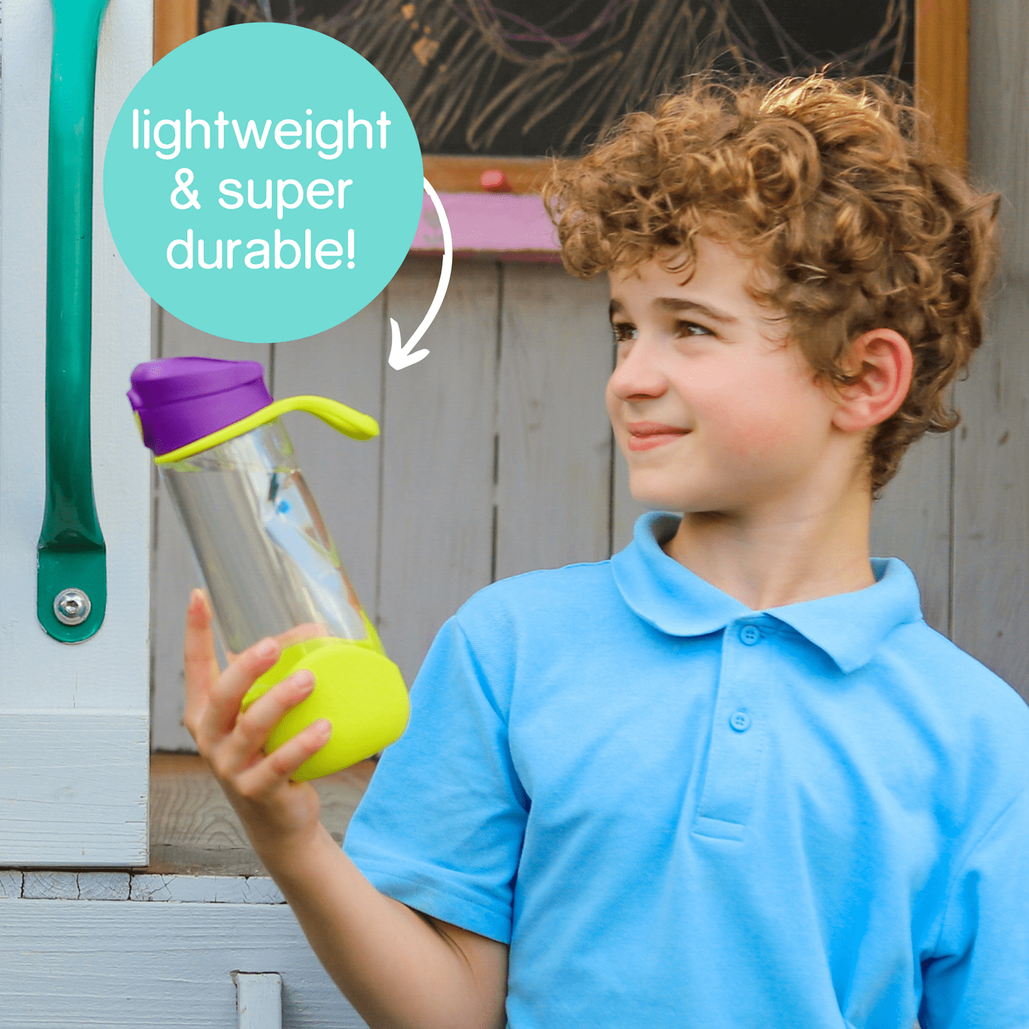 b.box 20 oz Sport Spout Kids Water Bottle for School, Sports, Travel, Daycare. Leakproof, Spill Proof, Dishwasher Safe. Easy Grip Triangle Shape, Durable Tritan Material. BPA Free.