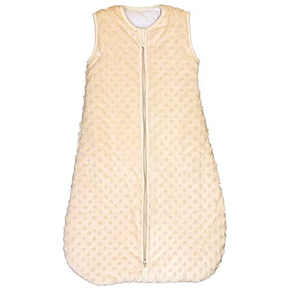 BABYINABAG Summer Model Baby Sleeping Bag and Sack, Plush Minky Dot, 1.25 Togs, for Infants and Toddlers Small 3 - 11 mos