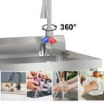 thumbnail image 4 of Stainless Steel Utility Sink, Free Standing Single Bowl Sink with Cold and Hot Water Pipe and Faucet for Laundry Room Kitchen Restaurant Garage, 4 of 7