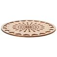 thumbnail image 3 of Sewing Thread Stand Brown Hollow Design for Artisans Craft Projects 1Set 5.6X5.6X0.08In, 3 of 9