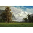 thumbnail image 2 of Bierstadt, Albert 24x17 Gold Ornate Wood Framed with Double Matting Museum Art Print Titled - Jungfrau, 2 of 4