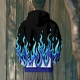 thumbnail image 4 of Hoodies for Men Women 3D Graphic Flame Printing Fleece Sweatshirts Pullover Novelty Cool Funny Hooded Sweatshirt Fall Winter Clothing with Pockets, 4 of 9
