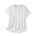 thumbnail image 4 of Kezqiaxn Ladies Tops and Blouses Short Sleeve V-Neck Loose Fit Shirts Casual Summer Vacation Clothes 2026, 4 of 8