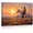 Frame-style, variant on Indigenous Rider on Spotted Horse Canvas Wall Art Majestic Sunset Desert Landscape Fine Art Print Western Artwork Home Decor for Living Room Bedroom Office