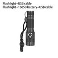thumbnail image 2 of heritaly Magnetic Flashlight Rechargeable Brightness Powerful Torch Lantern Telescopic Modes Camping Emergency Lamp Hiking 18650Battery 1Set, 2 of 6
