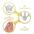 thumbnail image 3 of Unique Bargains Mini Crown Cake Toppers for Birthday Cake Decor Wedding Party Silver, 3 of 6