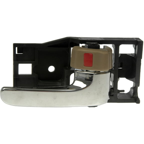 Dorman 81247 Interior Door Handle for Specific Toyota Models, Chrome Lever; Brown Housing