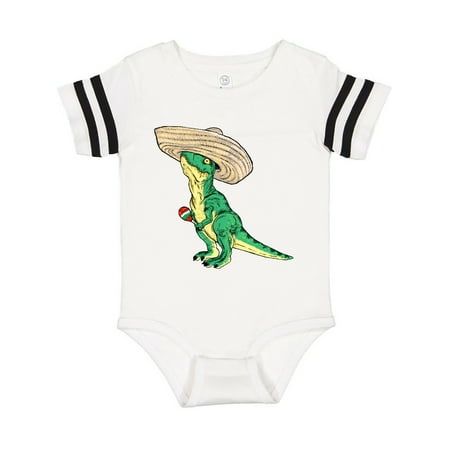 

Inktastic Cinqo De Mayo Baby Rex in Sombero Gift Baby Boy or Baby Girl Bodysuit