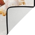 thumbnail image 5 of SKYSONIC 72x48in Starfish Leaves Sandy Beach Area Rug, Non-Slip Floor Carpet for Indoor Living Dining Room and Bedroom Area, 5 of 7