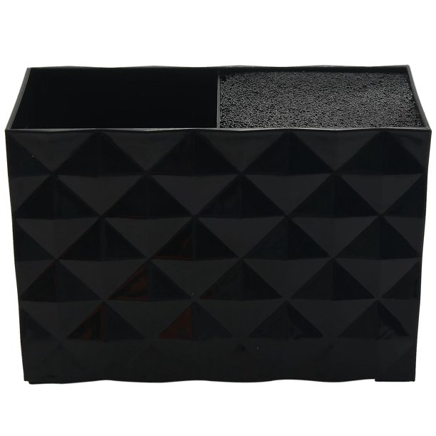 Soporte para tijeras de salón profesional, negro, Compatible con tijeras de estilista, estante, soporte, caja de almacenamiento de pinzas para el cabello