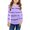 Purple, variant on Spring Fall Kids Long Sleeved Striped Print O-Neck Children T-Shirt Tops