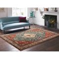 thumbnail image 1 of Tapis Style Boho 120x160cm Antidérapant Tapis de Sol Tapis de Maison Orange Rouge, 1 of 2