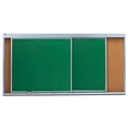 thumbnail image 4 of Aarco HSU48-2 Markerboard with Horizontal Sliding 2 Track Units, 4 of 6