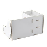 Wooden Drawer Type Cosmetic Storage Box Containing Rack Makeup Organizer