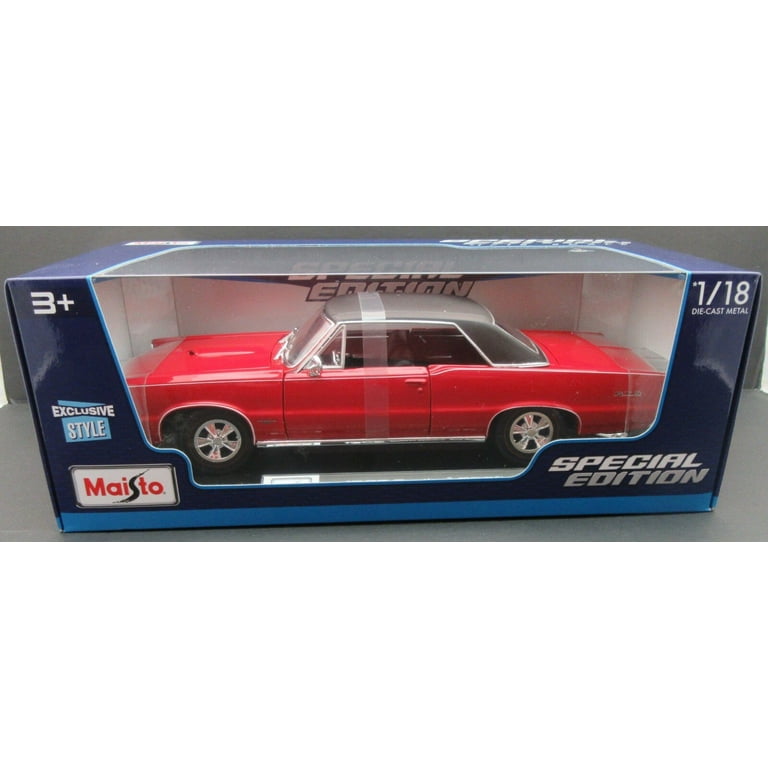 1965 Pontiac GTO Red 1:18 Metal Die Cast Maisto - Walmart.com