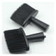 thumbnail image 2 of Cepillo para el cuello de barbero con cerdas de nailon suaves y mango ergonómico para limpiar después del corte de pelo (plateado), 2 of 5