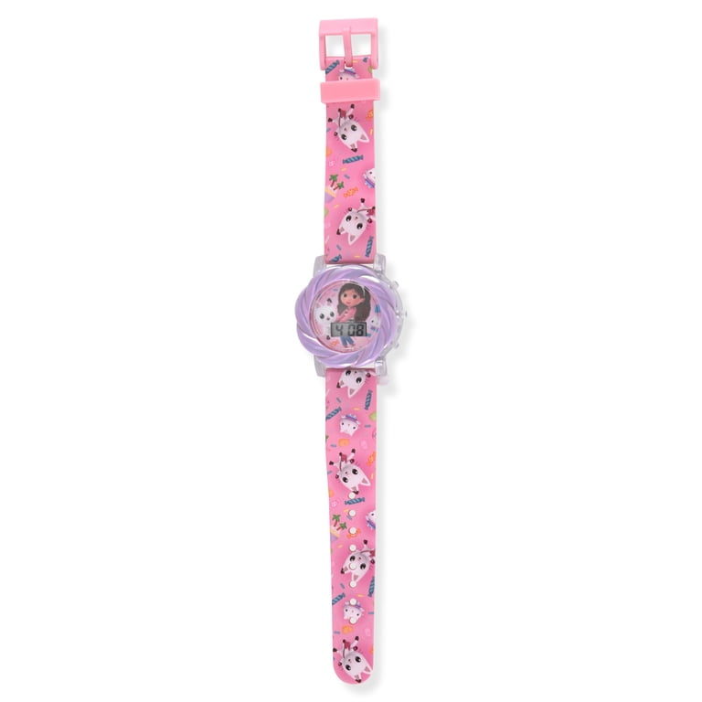 DreamWorks Gabby's Dollhouse LCD Watch Pink Purple photo 4