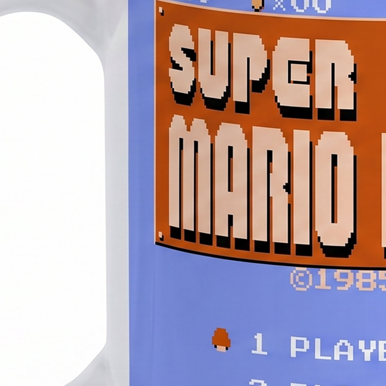 Pyramid America: Super Mario Bros: Retro Title - 20oz Ceramic Mug - Coffee Tea Cup, Microwave-Dishwasher Safe, Video Game Fan Collectible, Licensed