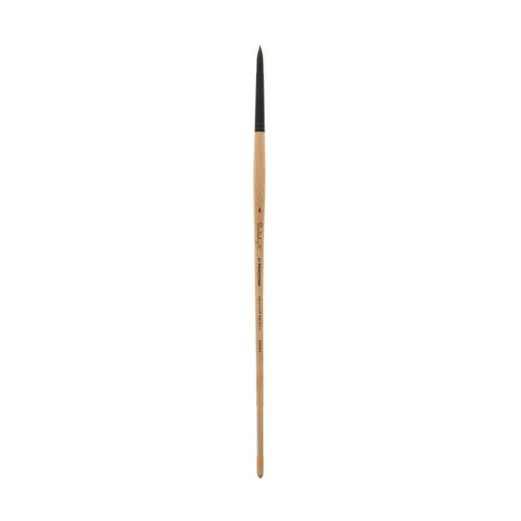 Princeton Brush Catalyst Polytip Long Handle Bristle Brush, Round, 4