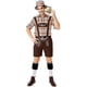 thumbnail image 3 of Ropa tradicional del festival de la cerveza Hombres adultos Ropa de cerveza alemana Estampado de ciervos Gran tartán Caqui Mono general XL JAMW Sencillez, 3 of 5