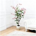 thumbnail image 1 of 4-ft artificial jasmine tree realistic fake plant con silk blossoms rosa grande faux flowers y blanca pot great para garden party oficina en casa y wedding decoration, 1 of 7