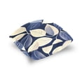 thumbnail image 5 of Dark Blue and Beige Leaves Throw Pillow Covers Pillowcases 20 x 20 Inch Home Decor 2 Packs for Bedroom Sofa, 5 of 6