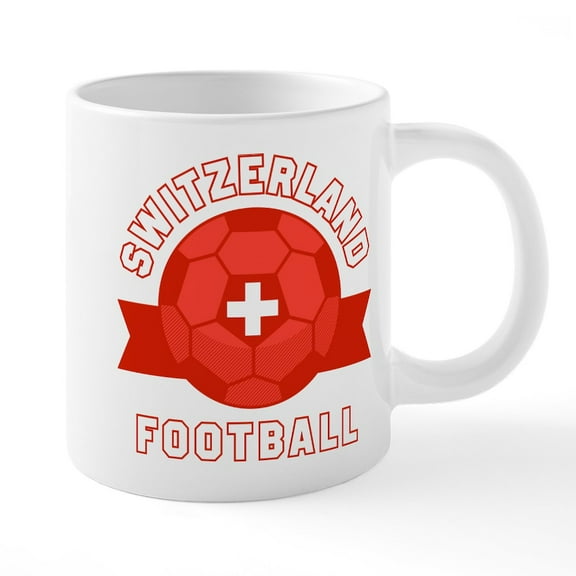 CafePress - Switzerland Football Mugs - 20 Oz White Ceramic Mega Mug