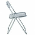 thumbnail image 4 of LeisureMod Lawrence Acrylic Folding Chair With Metal Frame, Set of 4, 4 of 16