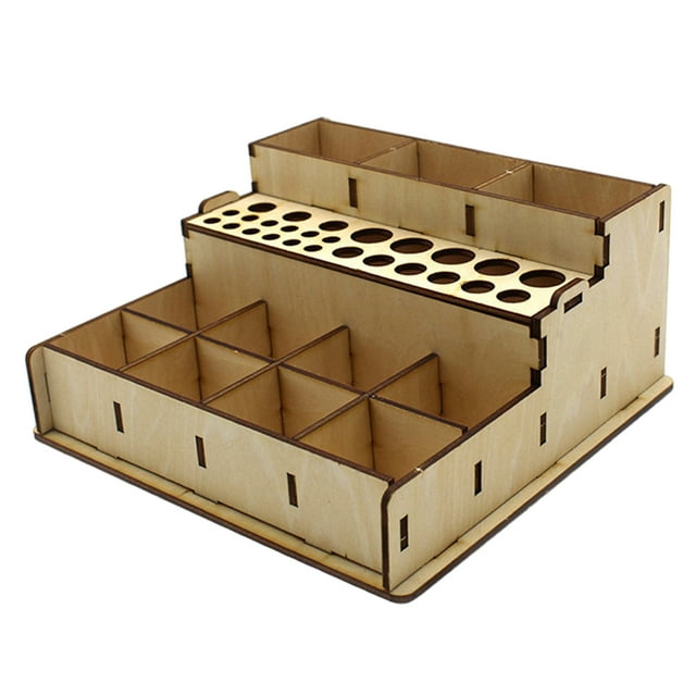 Modelo en miniatura Estante de pintura pequeña sala de soporte Hobby Almacenamiento de pintura Estación de pintura Estante de pintura modular Organizador D Yotijar organizador de pintura