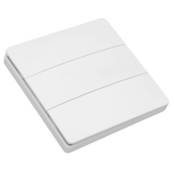 Light Switch, Waterproof Remote Control Wall Mounted Switch Self Powered With Receiver For Office For Home
