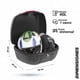 thumbnail image 2 of Caja PORTA EQUIPAJE para moto 40L con Respaldo y Base de carga Kinlley Negro, 2 of 5