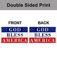 thumbnail image 4 of Dutern Double Sided God Bless America Flag Banner 3 Ply with Brass Grommets 12x18 Inch, 4 of 4