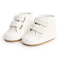 thumbnail image 4 of Baby Boy Girl Soft Sole Sneakers Newborn Ankle Boots Prewalker Crib Shoes 0-18M, 4 of 7