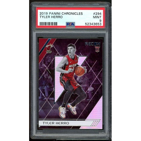 Tyler Herro Rookie Card 2019-20 Panini Chronicles #294 PSA 9