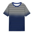 thumbnail image 3 of Liquidation d'Économies! BEFOKA T-Shirt Grande Taille pour Femmes, Blouse Décontractée d'Été pour Femmes, Mode Décontractée Confortable Imprimé Col Rond Manches Courtes Haut Blouse T-Shirt, 3 of 3
