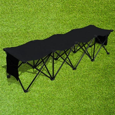 Yaheetech 4 Seats Portable Sideline Bench For Camping Folding