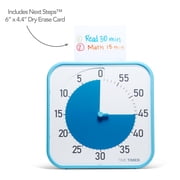 Time Timer Original 12 Visual Countdown Timer – Large 60-Minute Classroom Visual Timer (Blue & White)