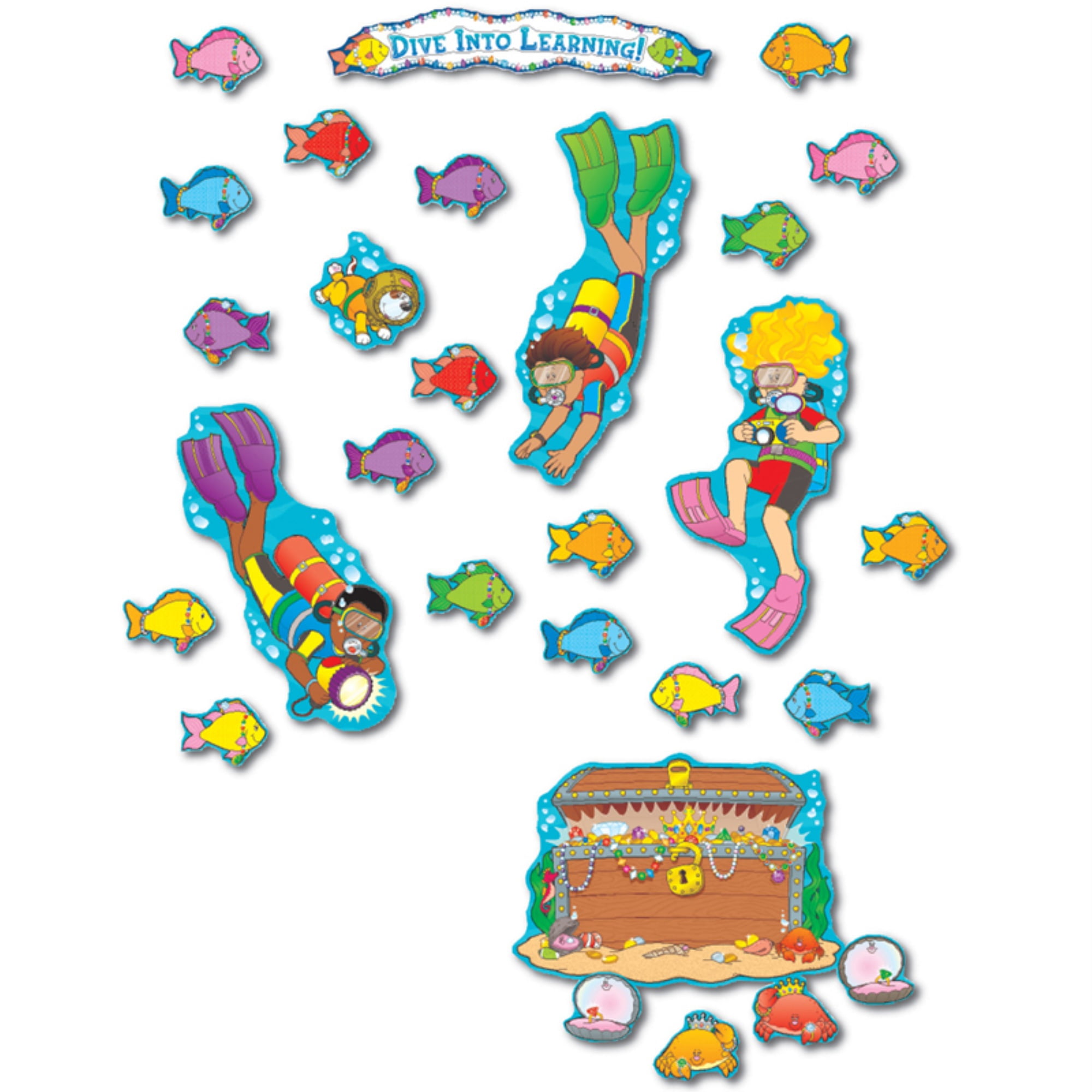 Carson Dellosa Dive into Learning Bulletin Board Set - Walmart.com