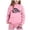 Pink, variant on GobdXE Girls 2 Piece Hoodie Sweatpants Set California Palm Tree Print Long Sleeve Pullover Tracksuit Casual Outfit for Kids Girls 12-13 Years,Khaki