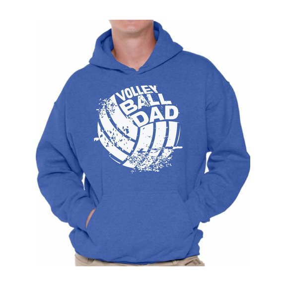 Awkward Styles Men's Volleyball Dad Graphic Hoodie Tops Vintage Father`s Day Gift for Sport Dad