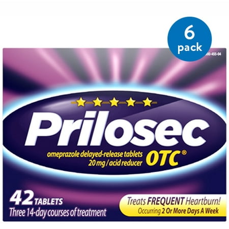 (6 Pack) Prilosec OTC Frequent Heartburn Medicine and Acid ...