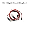 thumbnail image 4 of Yeacher RC Car 4 LED Light Kit 4 White Replacement for Axial SCX10 Traxxas TRX4, 4 of 5