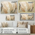 thumbnail image 4 of Designart "Symphony Of Golden Fronds III" Ferns Floater Framed Canvas Wall Art, 4 of 5