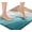 Plage Abstraite, variante sur Tapis de Salle de Bain, Jaune et Gris, 24"X16 Pouces, Tapis de Bain en Microfibre Pelucheux Super Doux, Moelleux et Absorbant, Épaissi, Antidérapant, Lavable à la Machine et à Séchage Rapide, Tapis pour Douche