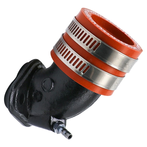 Tubo de admisión del colector del carburador de la motocicleta, pieza de repuesto con adaptador de carburador de 35mm, interfaz de suministro de Naranja shamjiam Adaptador de admisión múltiple