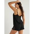thumbnail image 3 of Sofia Intimates Women's Satin Cami Tank Set, 2-Piece, Sizes XS-3X, 3 of 6