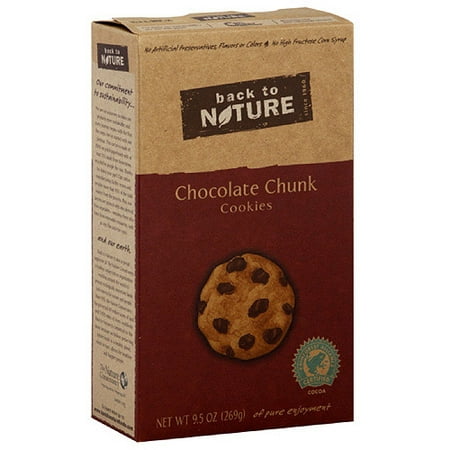 Back To Nature Chocolate Chunk Cookies, 9.5 oz, 6ct (Pack of 6 ...