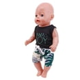thumbnail image 3 of AlevRam 2 Pcs Summer Beach Outfit for 18 Inch Boy Doll Vest Shirt and Pants Set Fashion Clothes for American Boy Doll, Our Generation 18” Doll Clothes, 3 of 4