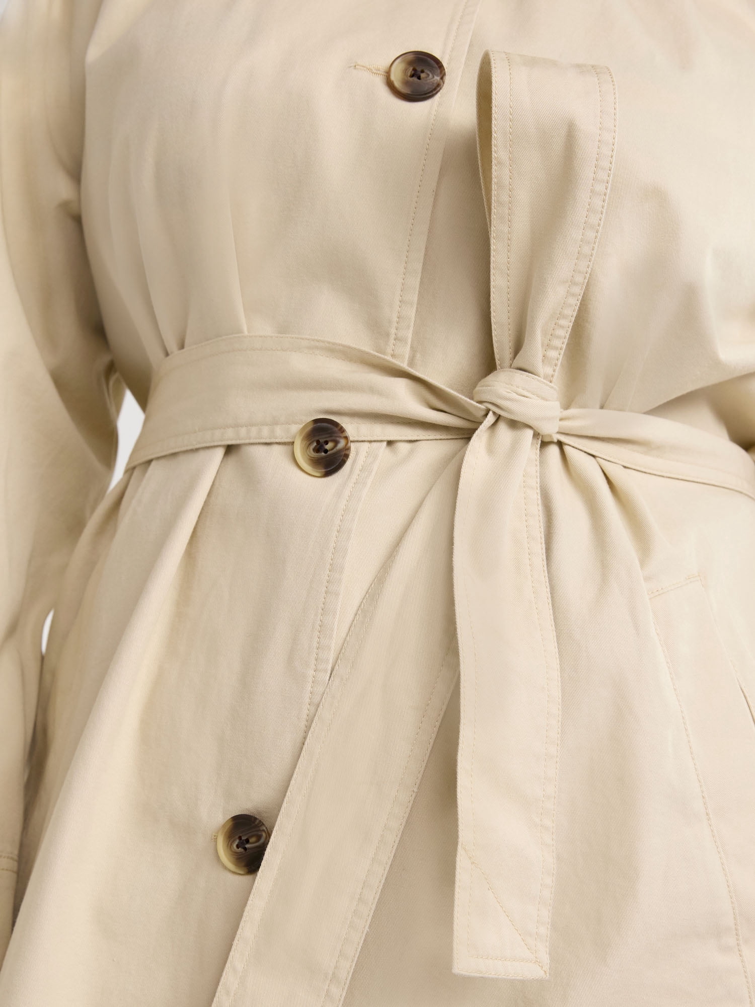 Free Assembly Women’s Plus Cotton Trench Coat, Sizes 1X-4X